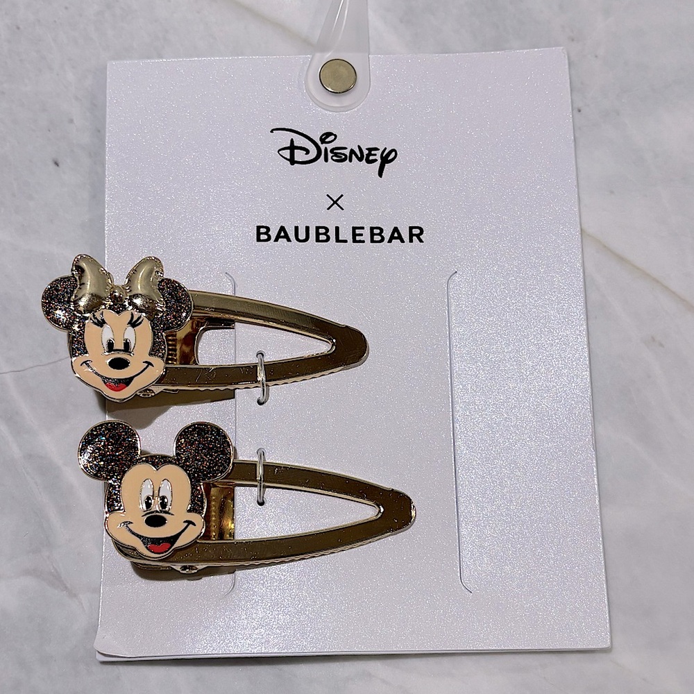 Bauble Bar x Disney Micky and Minni hair clips